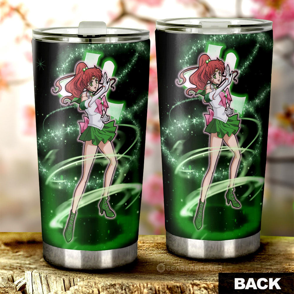 Sailor Jupiter Tumbler Cup Custom Sailor Moon Anime Car Interior Accessories - Gearcarcover - 3