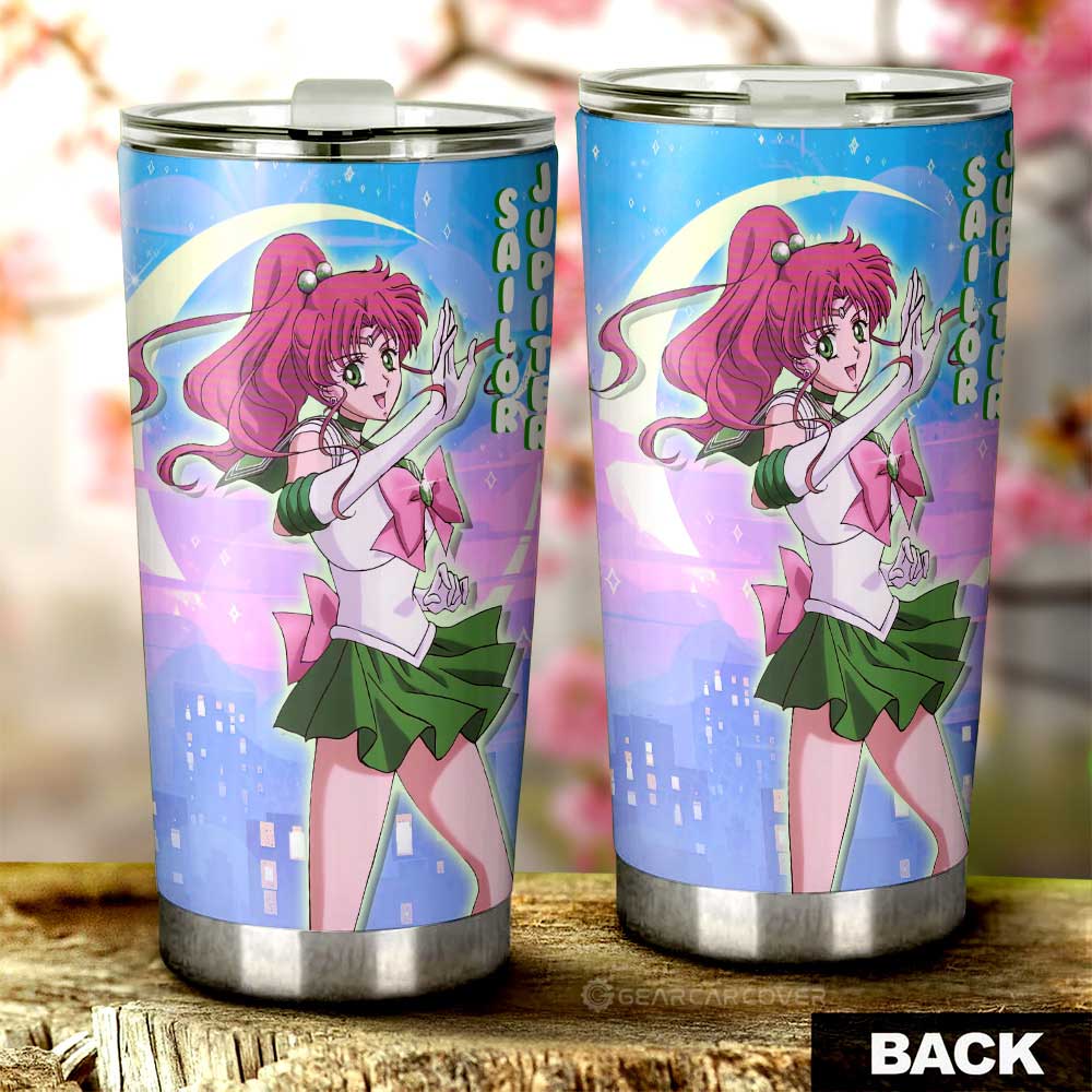 Sailor Jupiter Tumbler Cup Custom Sailor Moon Anime For Car Decoration - Gearcarcover - 3