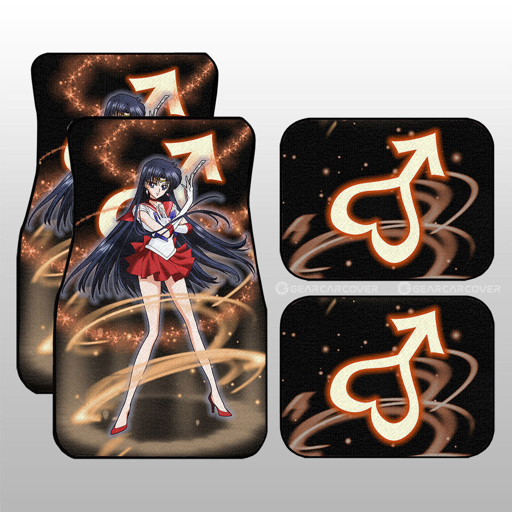 Sailor Mars Car Floor Mats Custom Sailor Moon Anime Car Accessories - Gearcarcover - 3