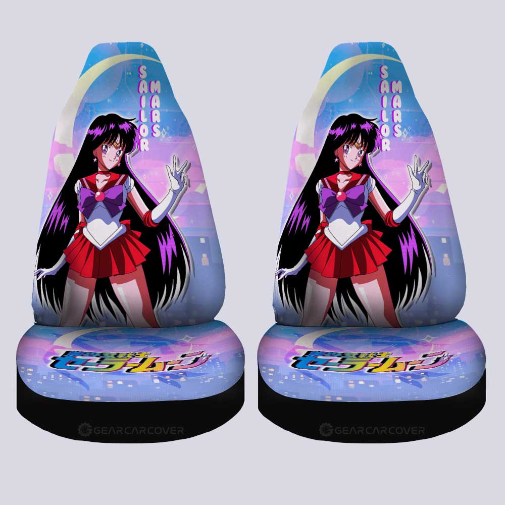 Sailor Mars Car Seat Covers Custom Sailor Moon Anime For Car Decoration - Gearcarcover - 4