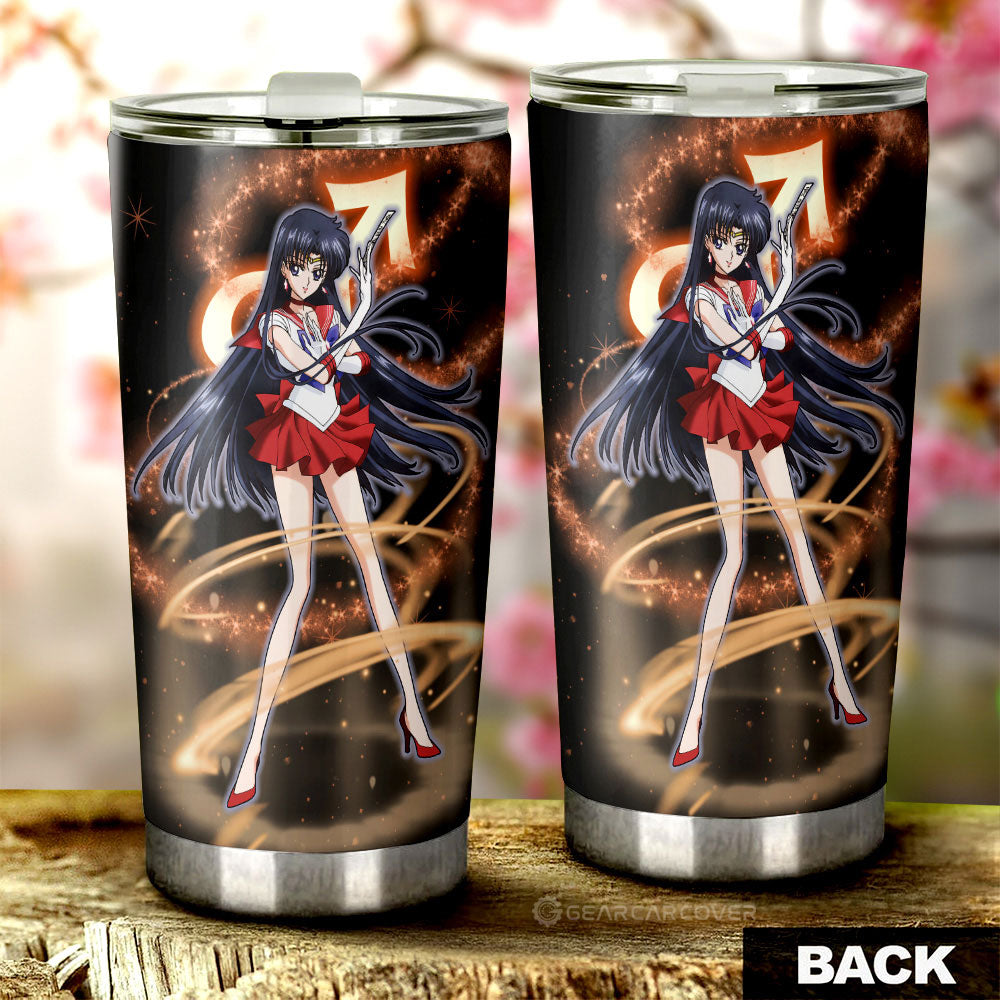 Sailor Mars Tumbler Cup Custom Sailor Moon Anime Car Interior Accessories - Gearcarcover - 3