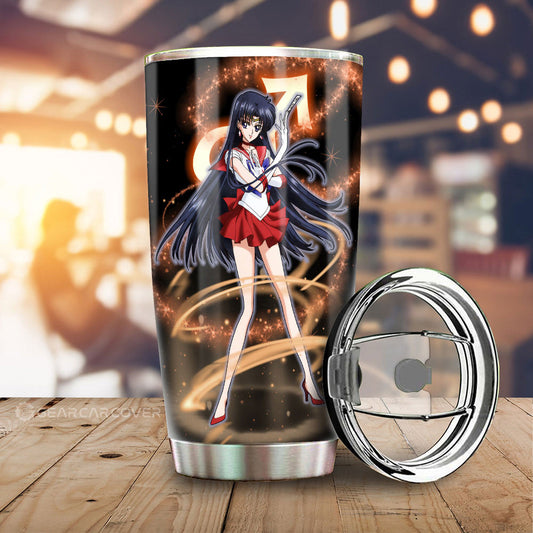 Sailor Mars Tumbler Cup Custom Sailor Moon Anime Car Interior Accessories - Gearcarcover - 1