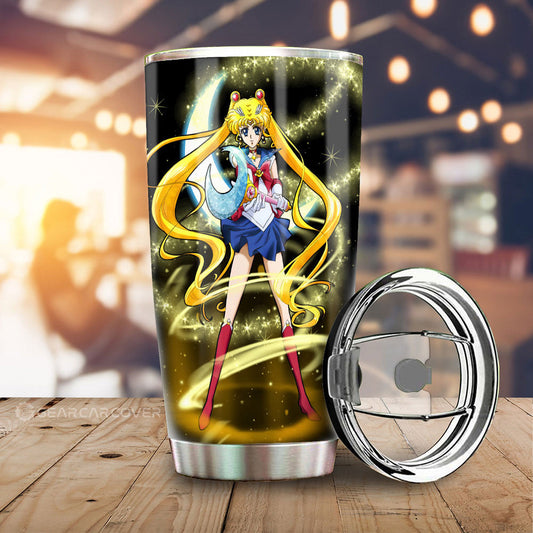 Sailor Moon Tumbler Cup Custom Sailor Moon Anime Car Interior Accessories - Gearcarcover - 1