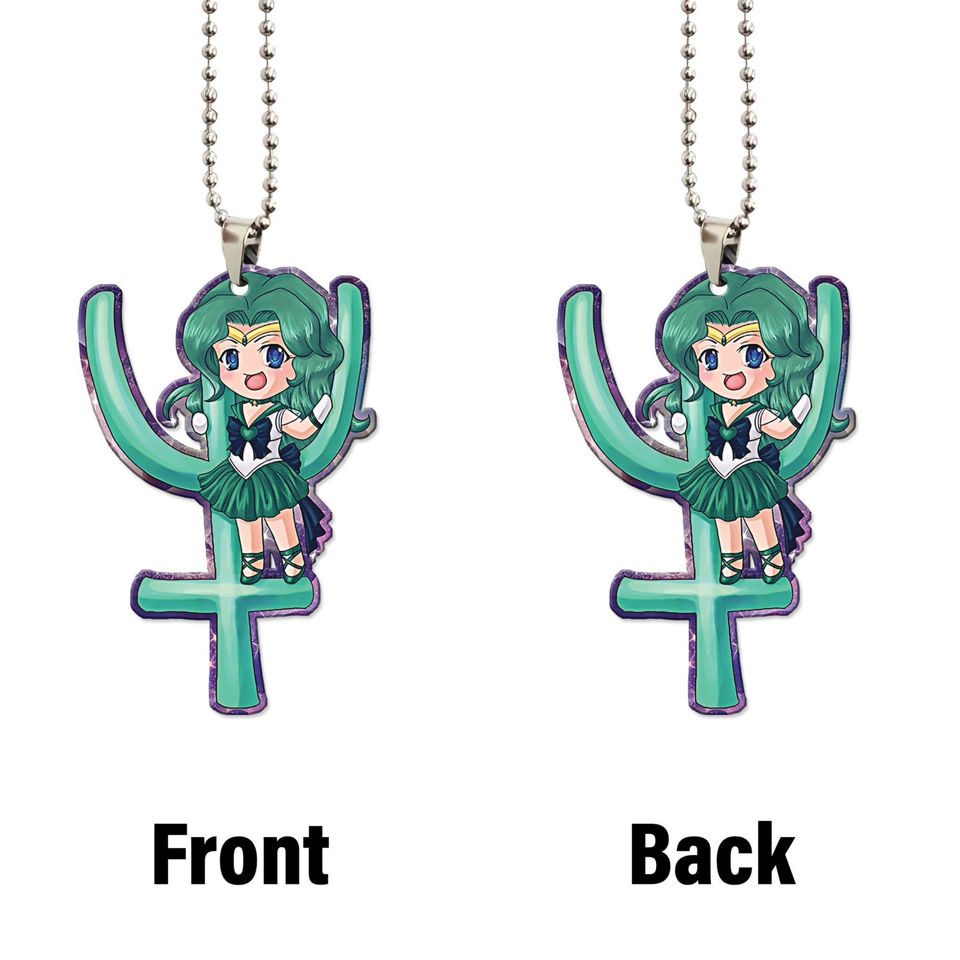 Sailor Neptune Symbol Ornament Custom Sailor Moon Anime Car Accessories - Gearcarcover - 4