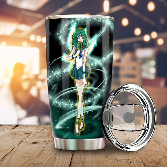Sailor Neptune Tumbler Cup Custom Sailor Moon Anime Car Interior Accessories - Gearcarcover - 1
