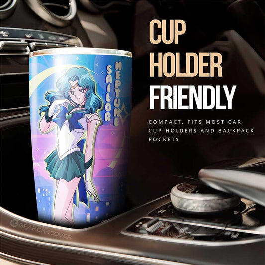 Sailor Neptune Tumbler Cup Custom Sailor Moon Anime For Car Decoration - Gearcarcover - 2