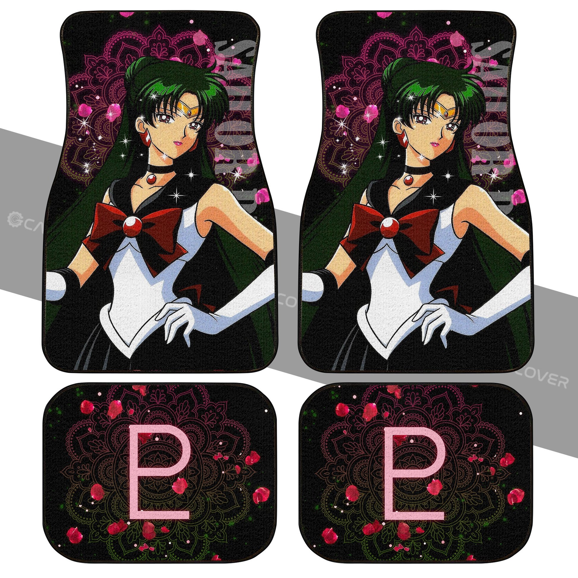 Sailor Pluto Car Floor Mats Custom Sailor Moon Anime Car Interior Accessories - Gearcarcover - 2