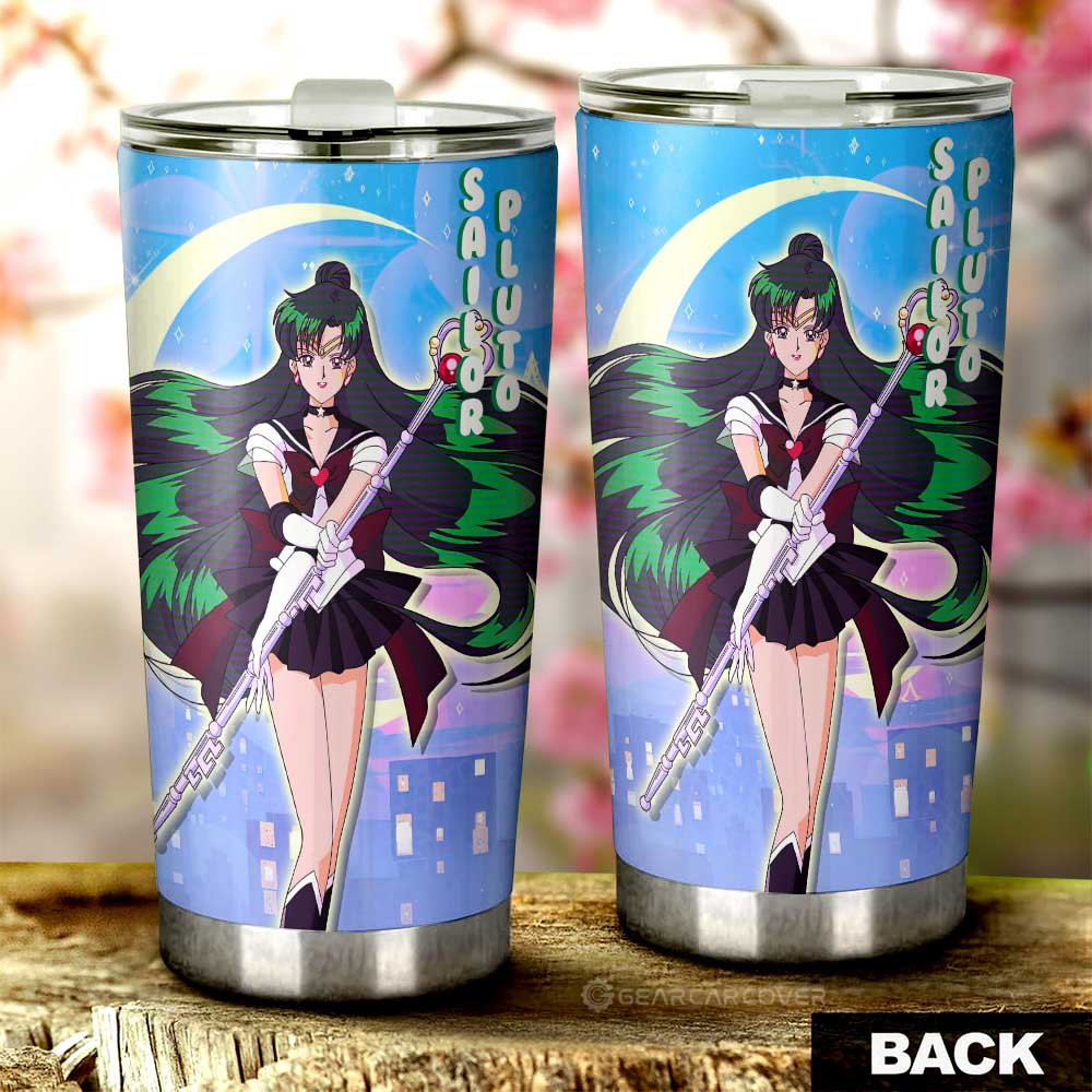 Sailor Pluto Tumbler Cup Custom Sailor Moon Anime For Car Decoration - Gearcarcover - 3