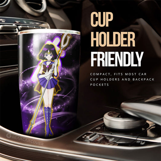 Sailor Saturn Tumbler Cup Custom Sailor Moon Anime Car Interior Accessories - Gearcarcover - 2