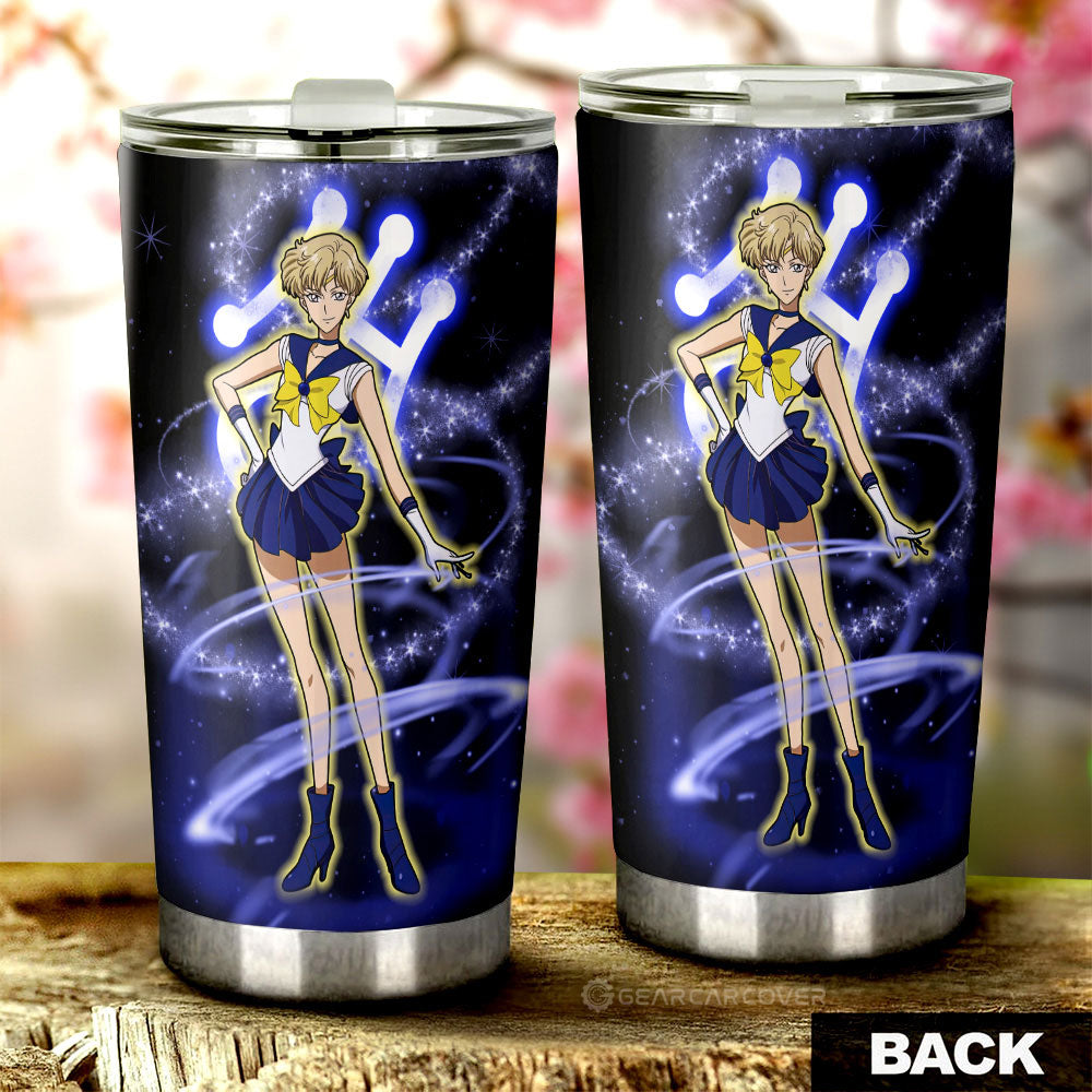 Sailor Uranus Tumbler Cup Custom Sailor Moon Anime Car Interior Accessories - Gearcarcover - 3