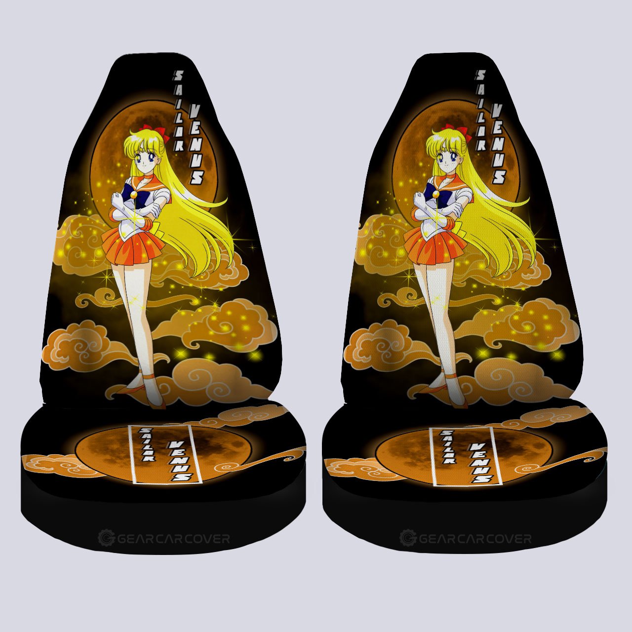 Sailor Venus Car Seat Covers Custom Sailor Moon Anime Car Accessories - Gearcarcover - 4