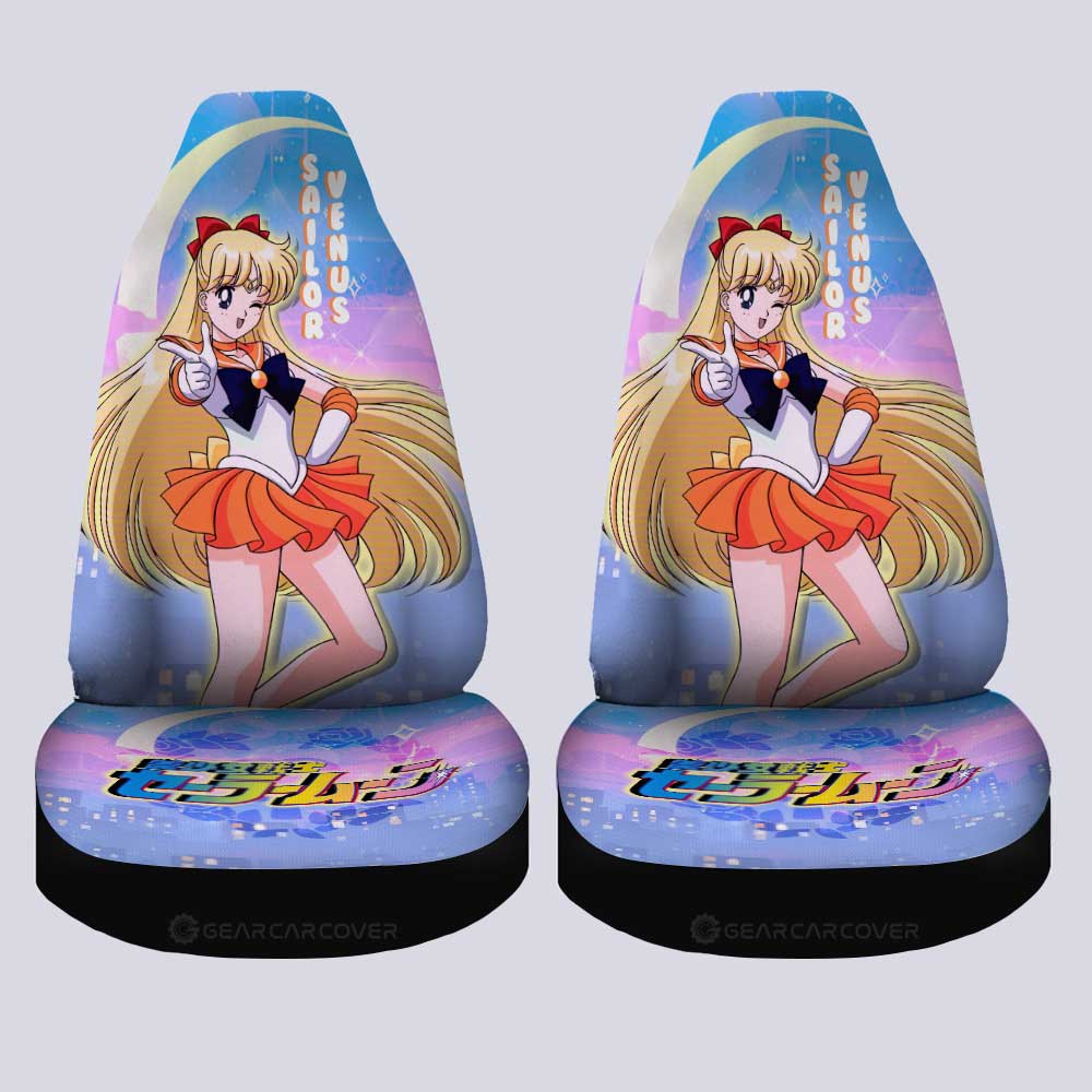 Sailor Venus Car Seat Covers Custom Sailor Moon Anime For Car Decoration - Gearcarcover - 4