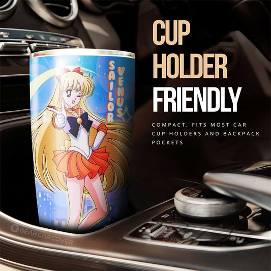 Sailor Venus Tumbler Cup Custom Sailor Moon Anime For Car Decoration - Gearcarcover - 2