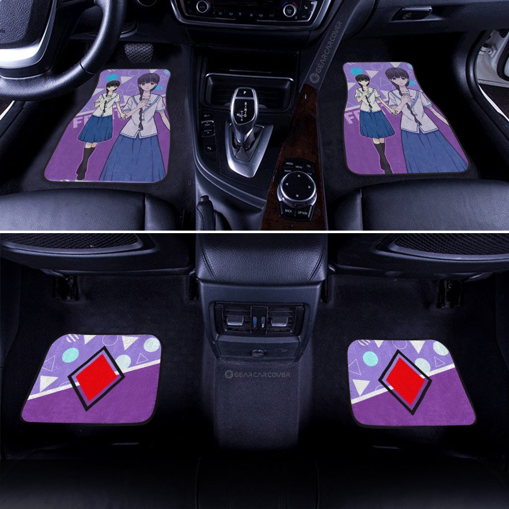 Saki Hanajima Car Floor Mats Custom Fruit Basket Anime Car Accessories - Gearcarcover - 3