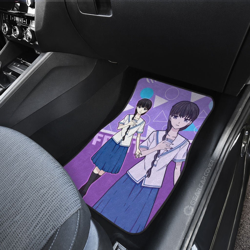 Saki Hanajima Car Floor Mats Custom Fruit Basket Anime Car Accessories - Gearcarcover - 4