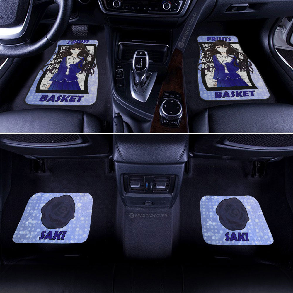 Saki Hanajima Car Floor Mats Custom Fruits Basket Anime Car Accessories - Gearcarcover - 2