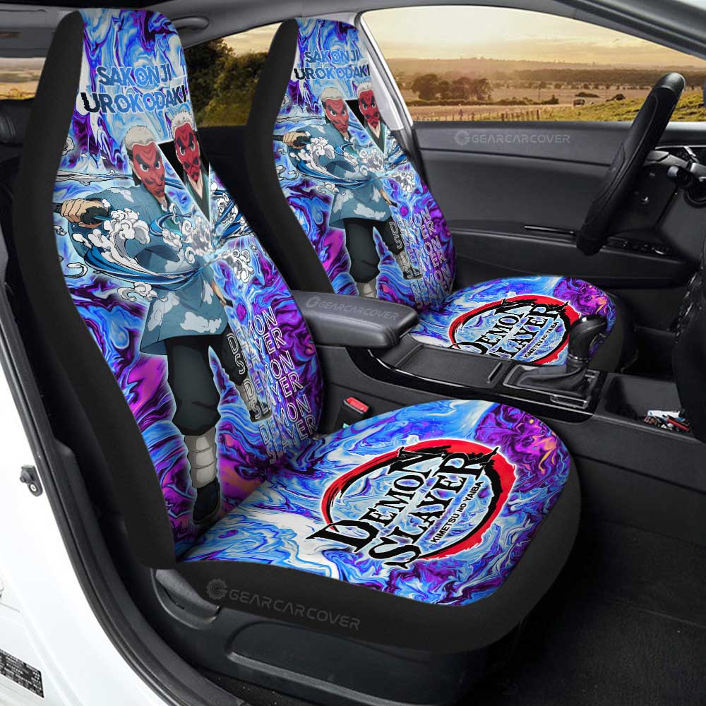 Sakonji Urokodaki Car Seat Covers Custom Demon Slayer Anime Car Accessories - Gearcarcover - 2