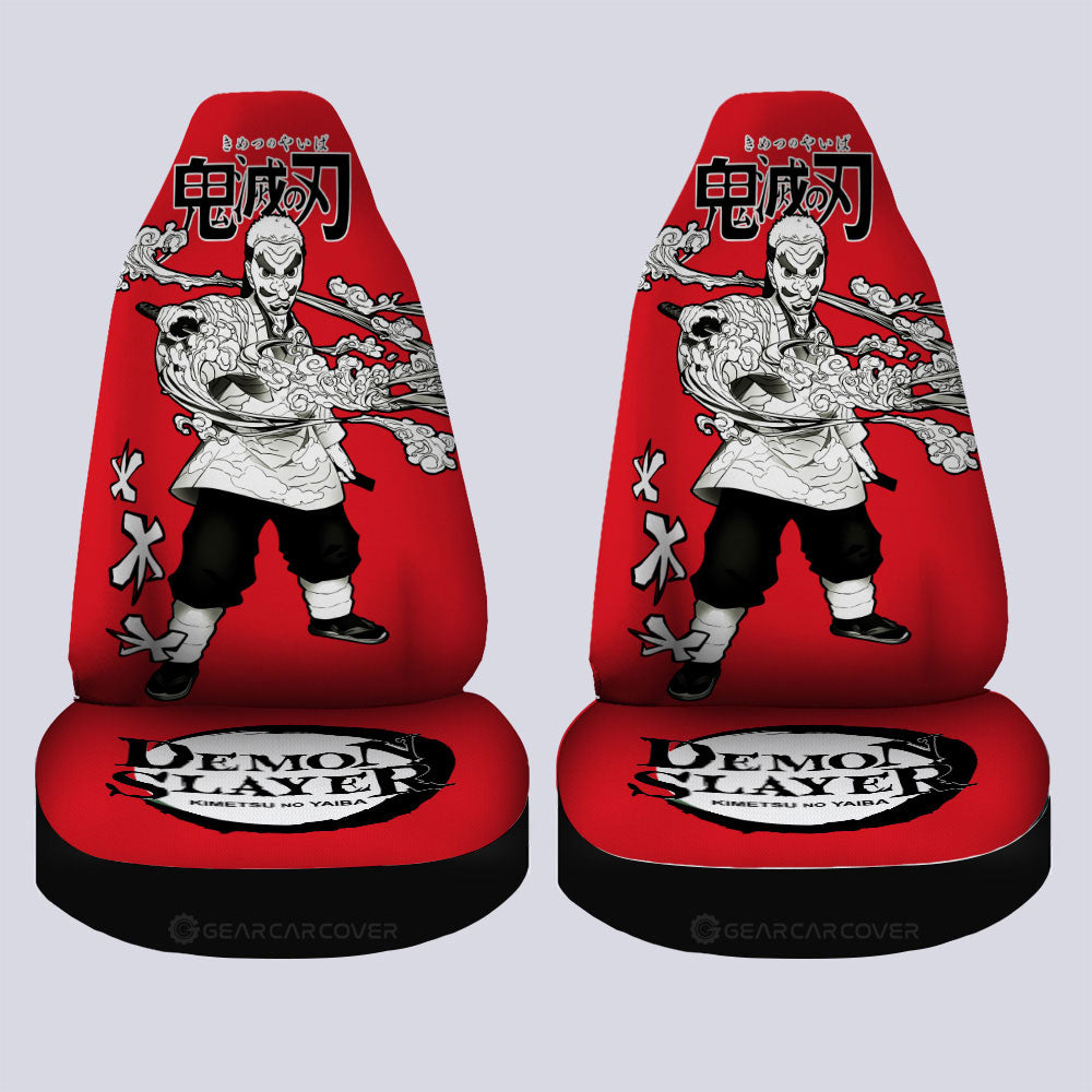 Sakonji Urokodaki Car Seat Covers Custom Demon Slayer Anime Car Accessories Manga Style For Fans - Gearcarcover - 4
