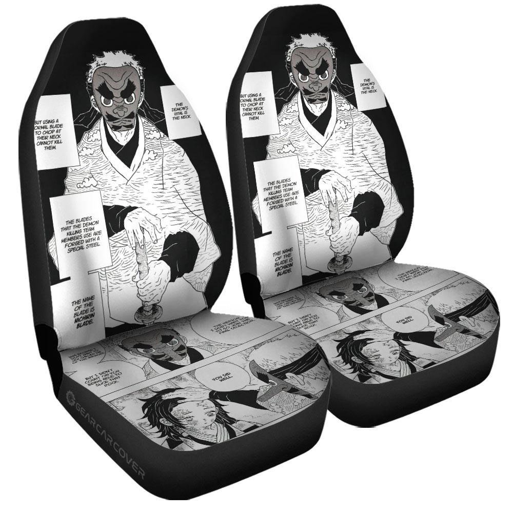 Sakonji Urokodaki Car Seat Covers Custom Kimetsu No Yaiba Manga Car Accessories - Gearcarcover - 3