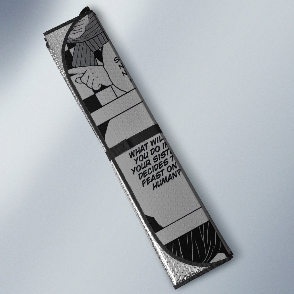 Sakonji Urokodaki Car Sunshade Custom Demon Slayer Anime Mix Mangas - Gearcarcover - 3