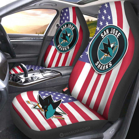 San Jose Sharks Car Seat Covers Custom Car Accessories - Gearcarcover - 2