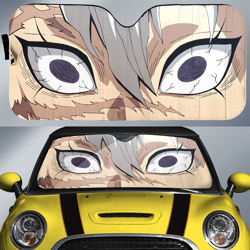 Sanemi Shinazugawa Car Sunshade Custom Demon Slayer Anime Car Accessories For Fans - Gearcarcover - 1