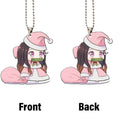 Santa Claus Nezuko Ornament Custom Anime Demon Slayer Car Accessories Christmas Decorations - Gearcarcover - 4