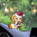 Santa Rengoku Ornament Custom Anime Demon Slayer Car Interior Accessories - Gearcarcover - 2