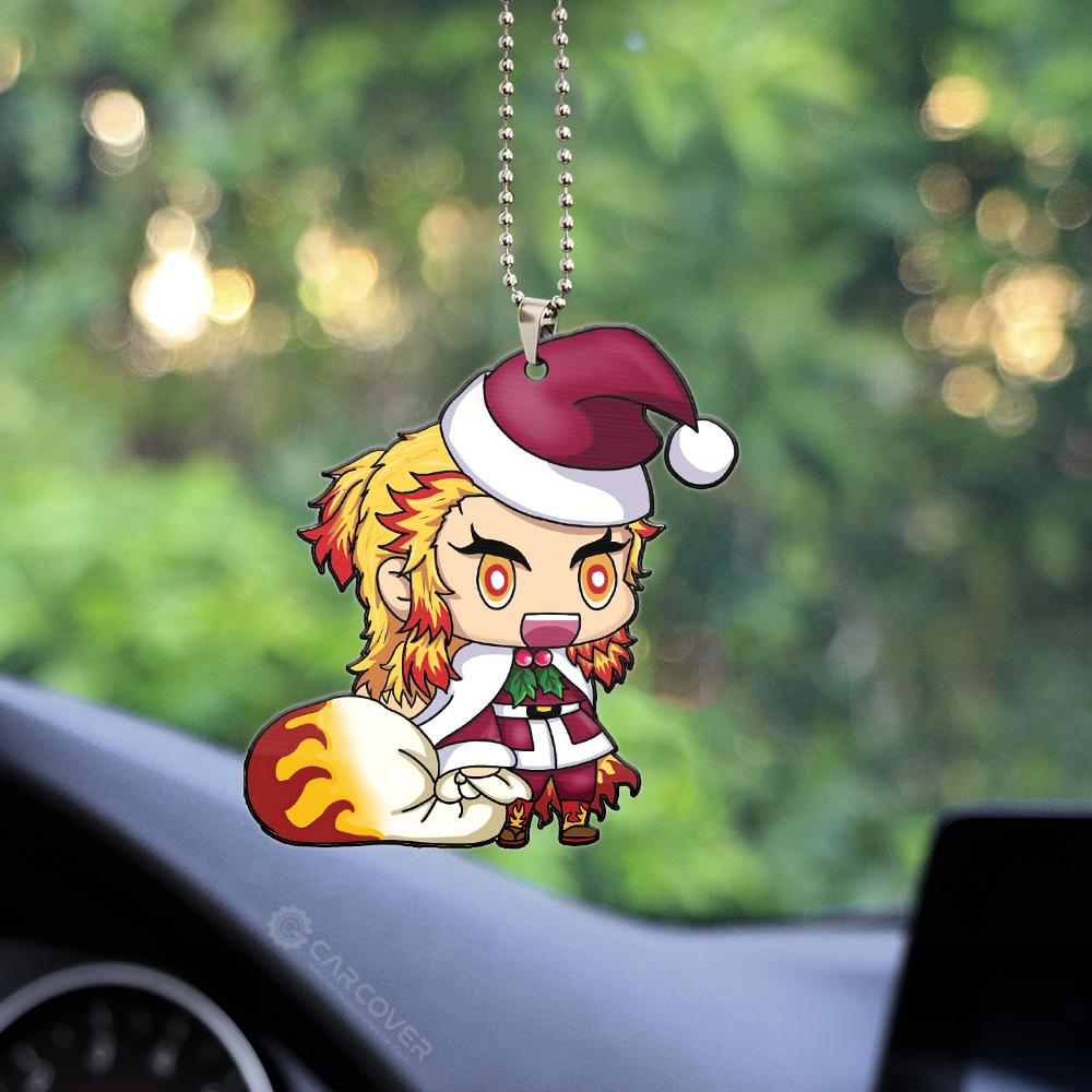 Santa Rengoku Ornament Custom Anime Demon Slayer Car Interior Accessories - Gearcarcover - 2