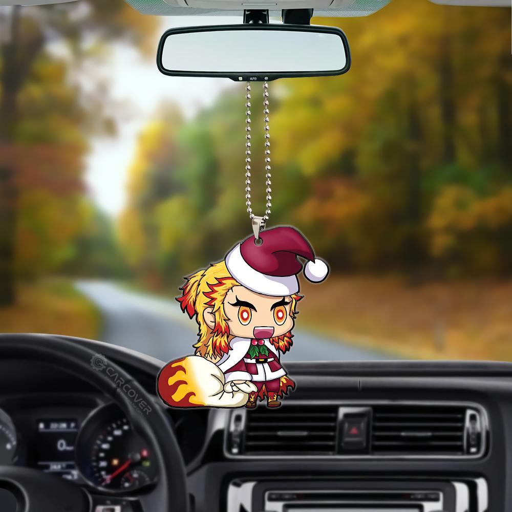 Santa Rengoku Ornament Custom Anime Demon Slayer Car Interior Accessories - Gearcarcover - 3