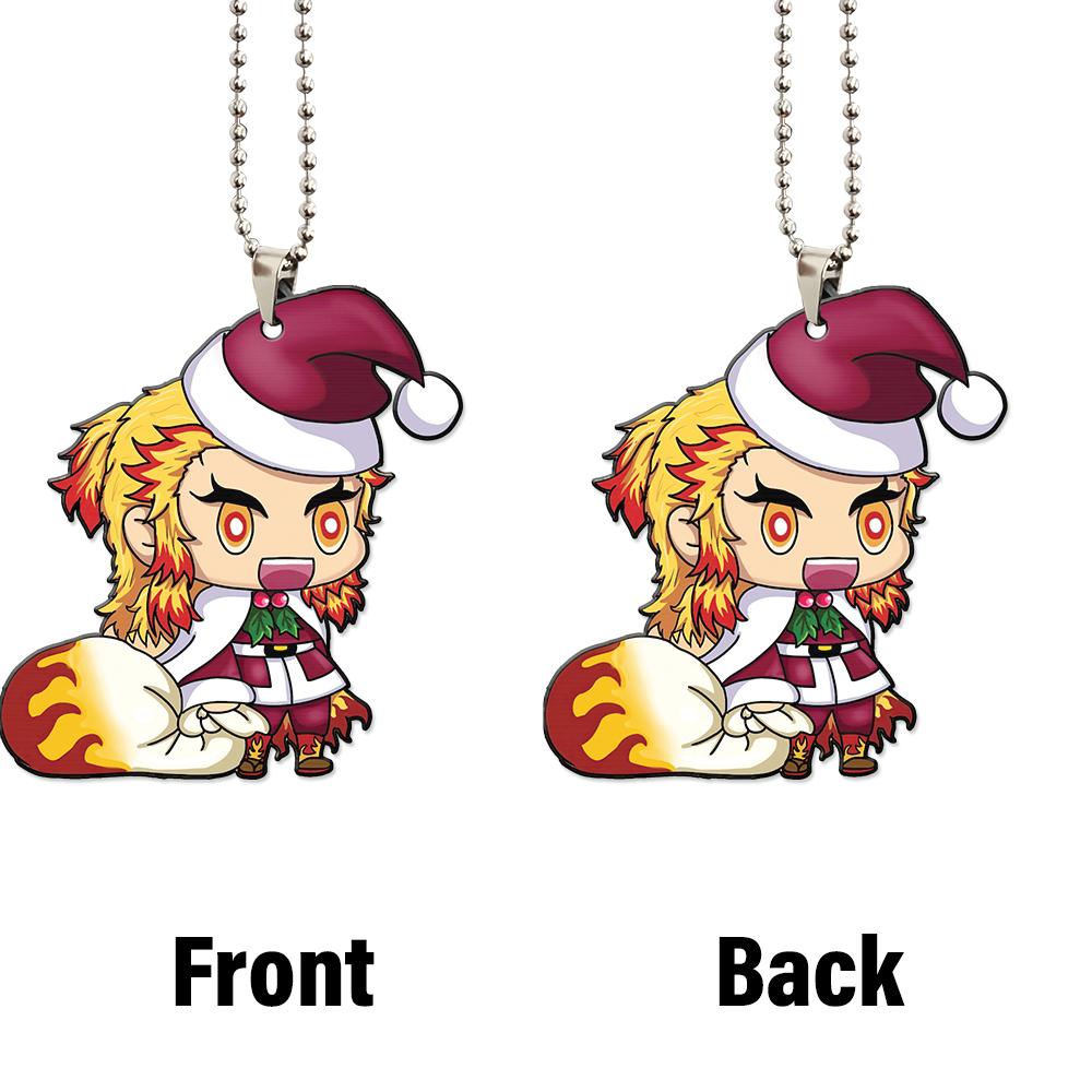 Santa Rengoku Ornament Custom Anime Demon Slayer Car Interior Accessories - Gearcarcover - 4