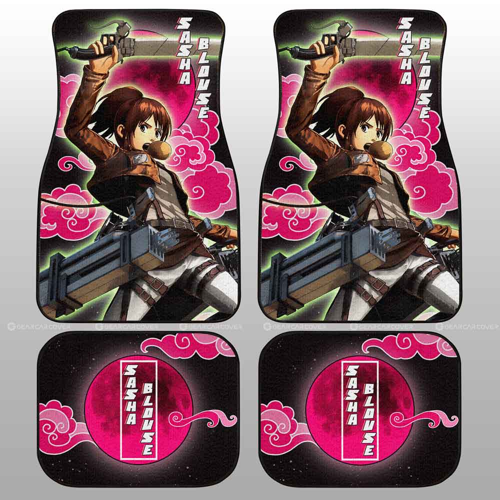 Sasha Blouse Car Floor Mats Custom Attack On Titan Anime - Gearcarcover - 2