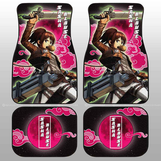 Sasha Blouse Car Floor Mats Custom Attack On Titan Anime - Gearcarcover - 2