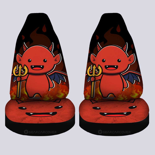 Satan Car Seat Covers Custom Halloween Characters Car Accessories - Gearcarcover - 2