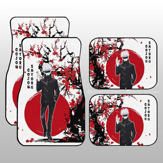 Satoru Gojo Car Floor Mats Custom Japan Style Anime Bleach Car Interior Accessories - Gearcarcover - 1
