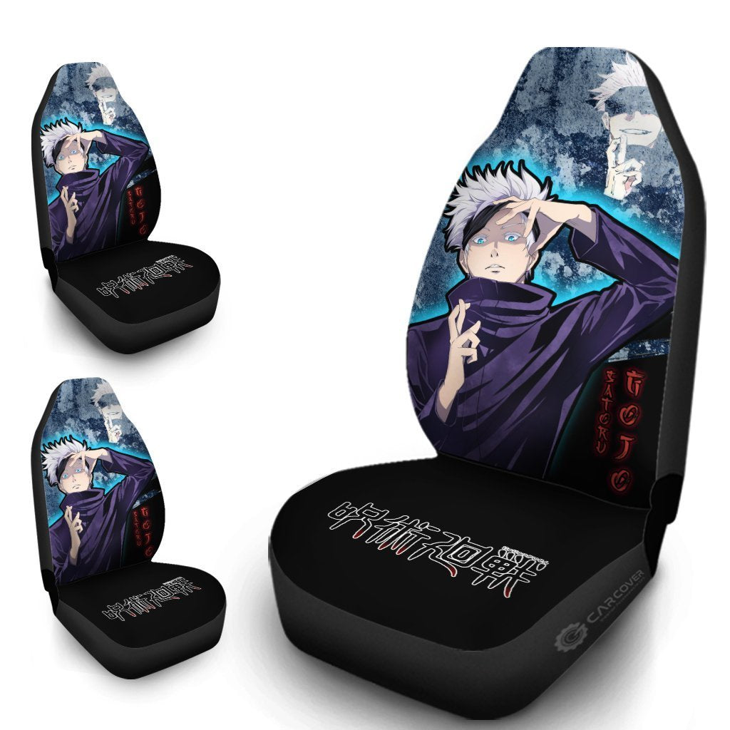 Satoru Gojo Car Seat Covers Custom Anime Jujutsu Kaisen Car Accessories - Gearcarcover - 4