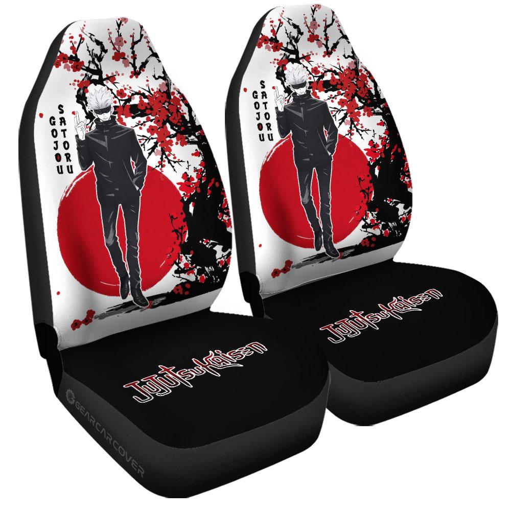 Satoru Gojo Car Seat Covers Custom Japan Style Anime Bleach Car Interior Accessories - Gearcarcover - 3