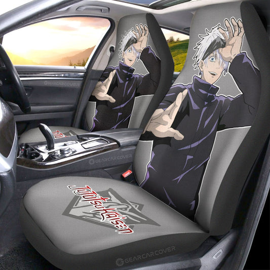 Satoru Gojo Car Seat Covers Custom Main Character Jujutsu Kaisen Anime - Gearcarcover - 2