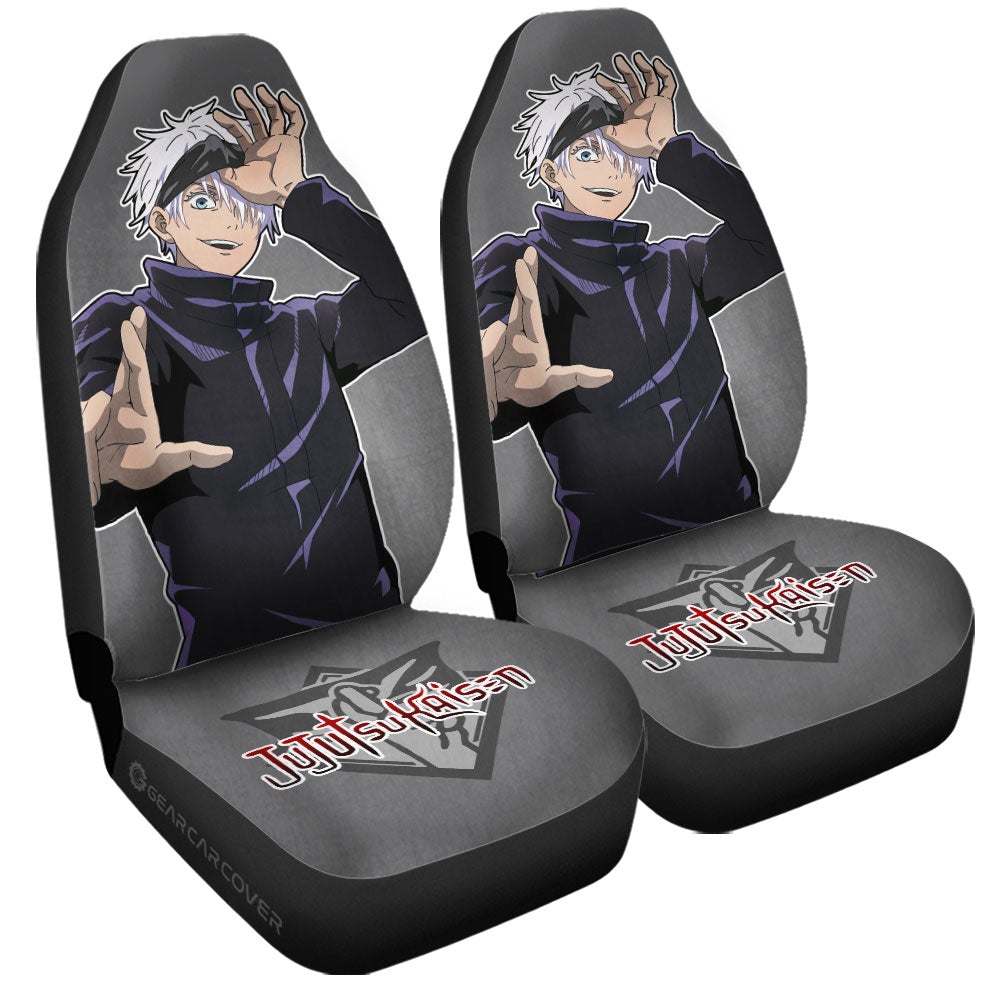 Satoru Gojo Car Seat Covers Custom Main Character Jujutsu Kaisen Anime - Gearcarcover - 3