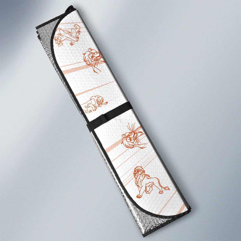 Scar Car Sunshade Custom Cartoon Car Accessories - Gearcarcover - 3