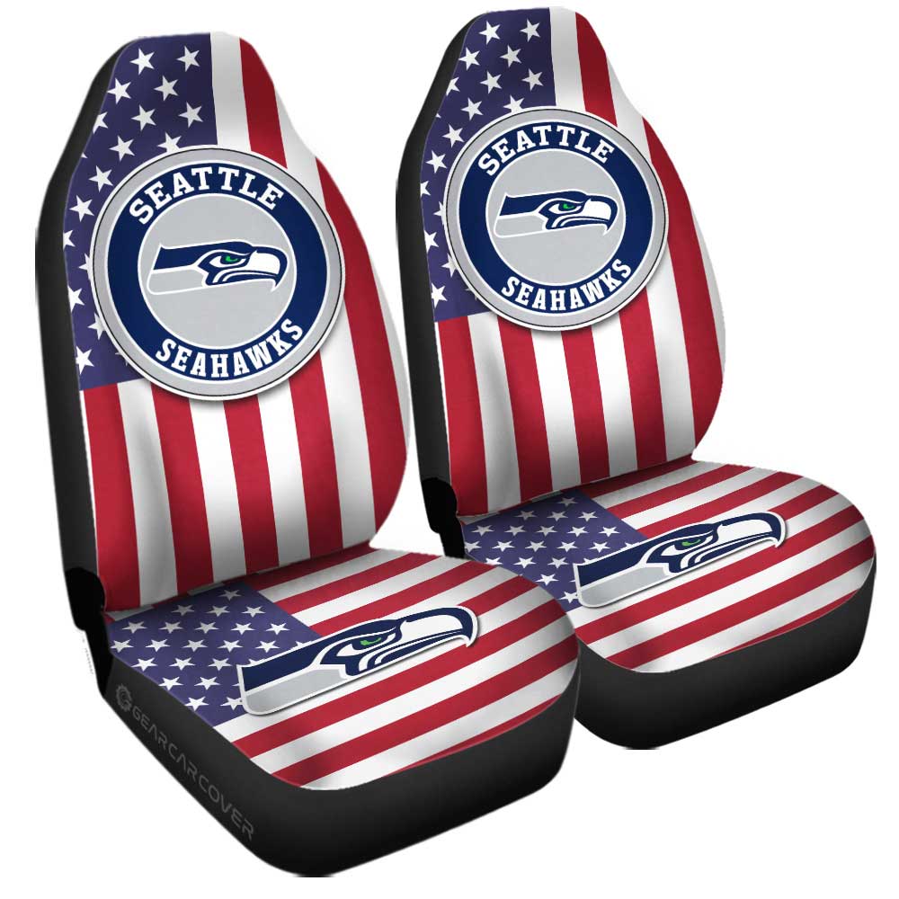 Seattle Seahawks Car Seat Covers Custom Car Decor Accessories - Gearcarcover - 3