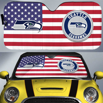 Seattle Seahawks Car Sunshade Custom Car Decor Accessories - Gearcarcover - 1