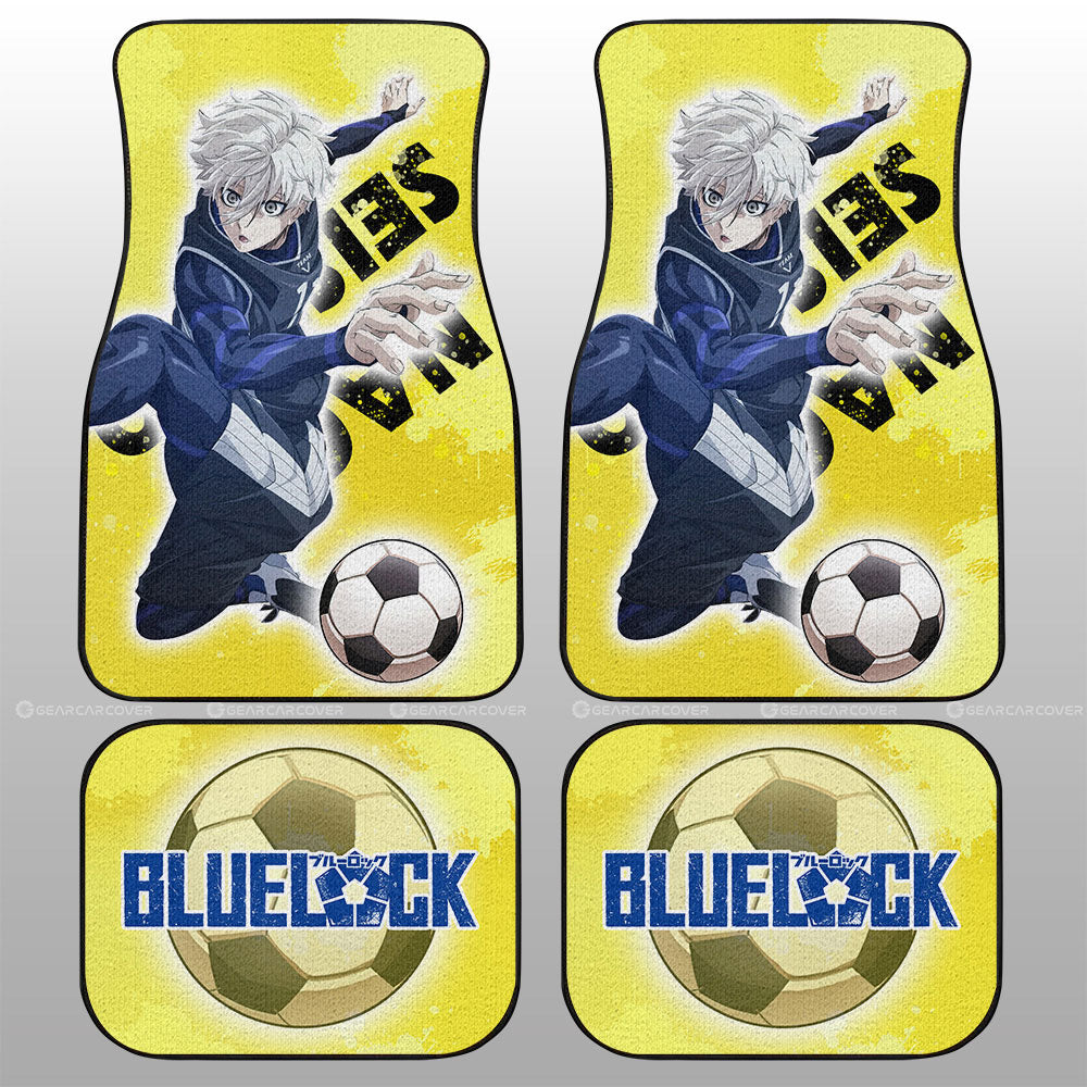Seishiro Nagi Car Floor Mats Custom Blue Lock Anime - Gearcarcover - 1