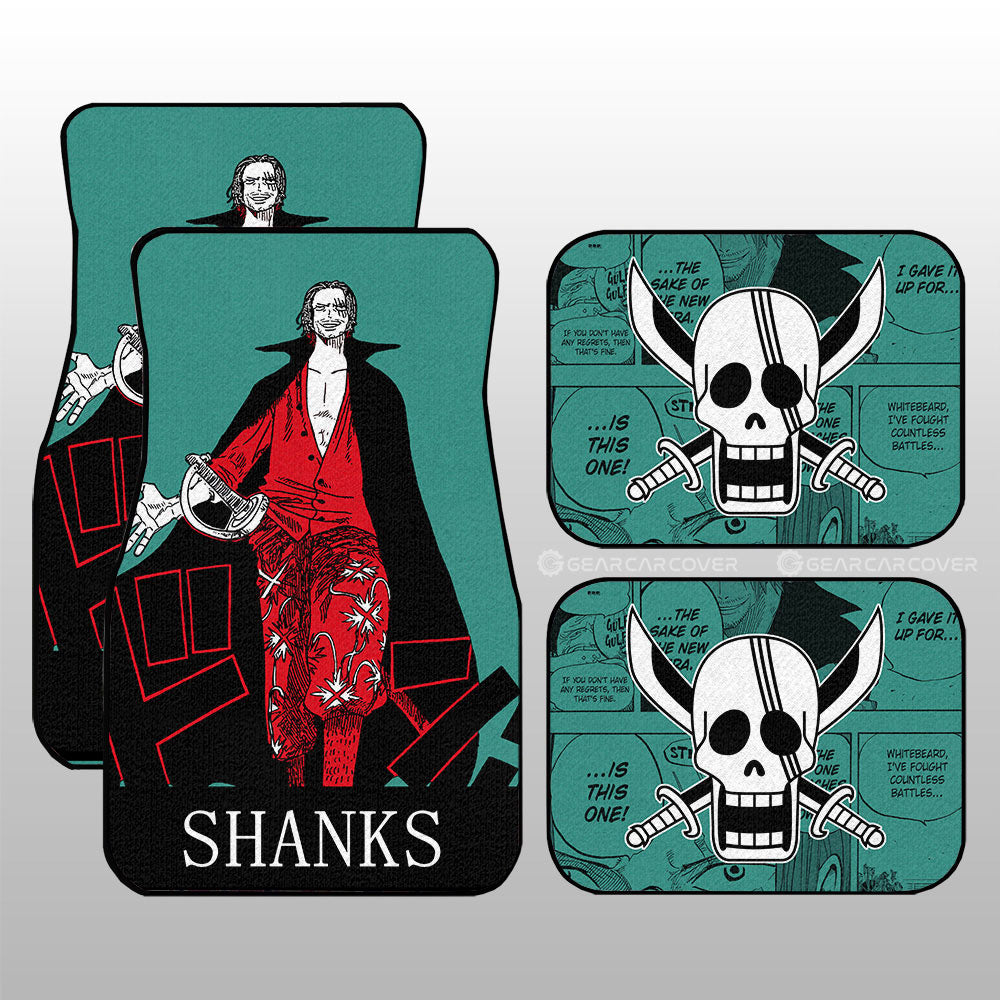 Shanks Car Floor Mats Custom One Piece Anime Car Accessories - Gearcarcover - 3