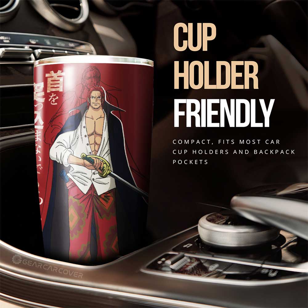 Shanks Tumbler Cup Custom One Piece Red Anime Car Interior Accessories - Gearcarcover - 2