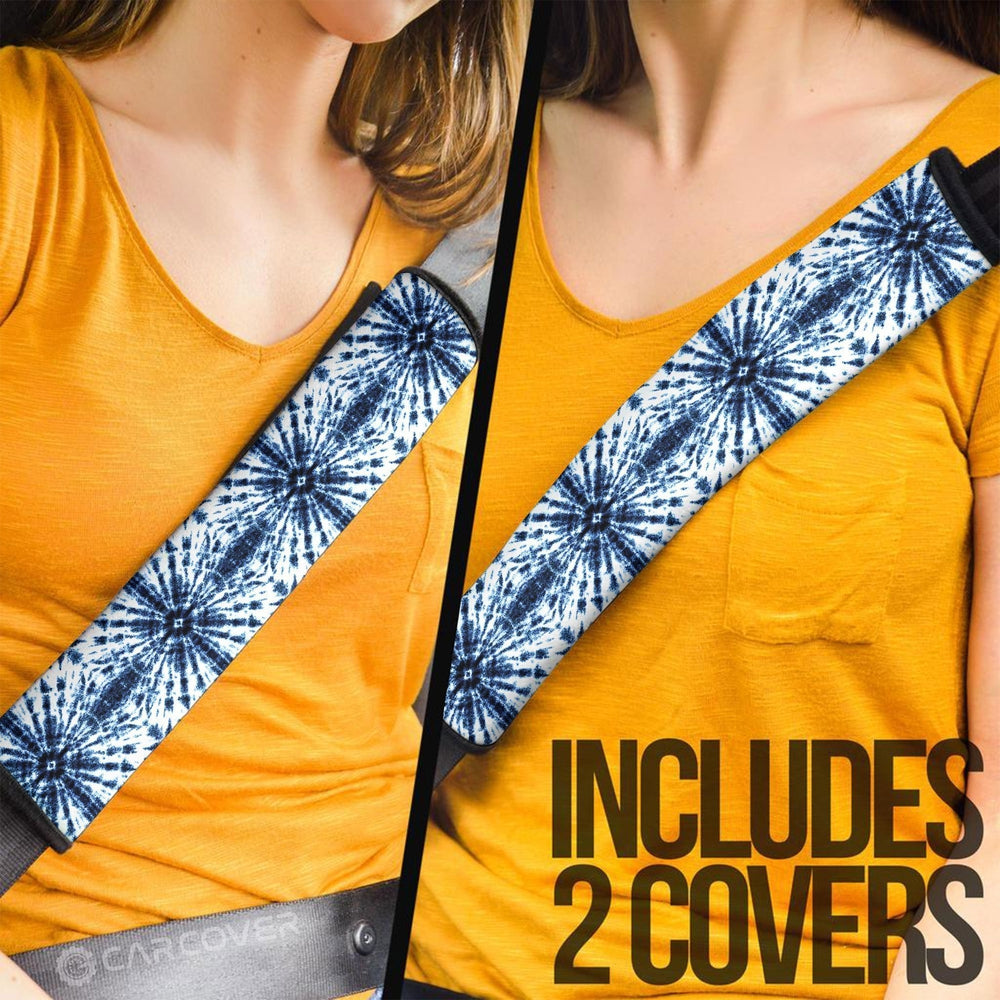 Shibori Tie Dye Seat Belt Covers Custom Hippie Car Accessories Gifts - Gearcarcover - 2