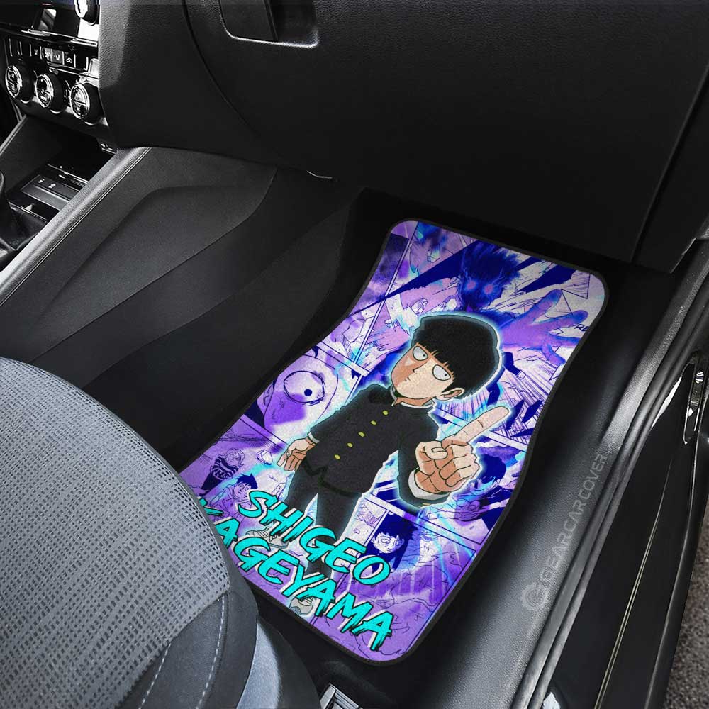Shigeo Kageyama Car Floor Mats Custom Mob Pyscho 100 Anime - Gearcarcover - 4