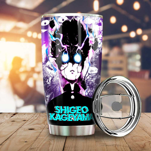 Shigeo Kageyama Tumbler Cup Custom Anime Mob Pyscho 100 - Gearcarcover - 1