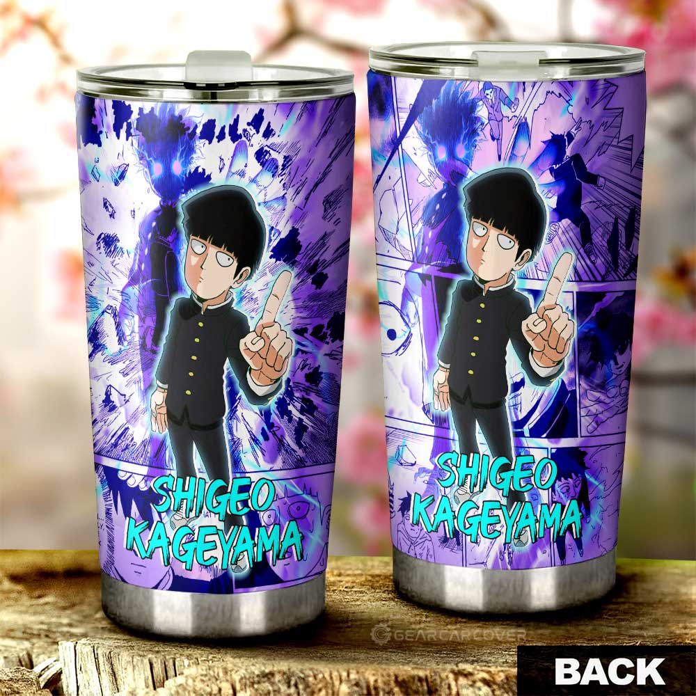 Shigeo Kageyama Tumbler Cup Custom Mob Pyscho 100 Anime - Gearcarcover - 3