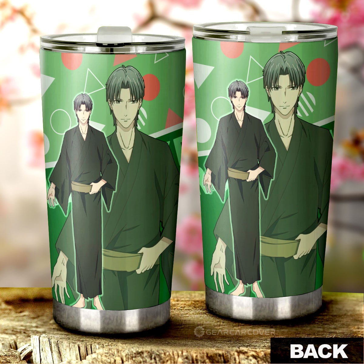 Shigure Sohma Tumbler Cup Custom Fruit Basket Anime Car Accessories - Gearcarcover - 3